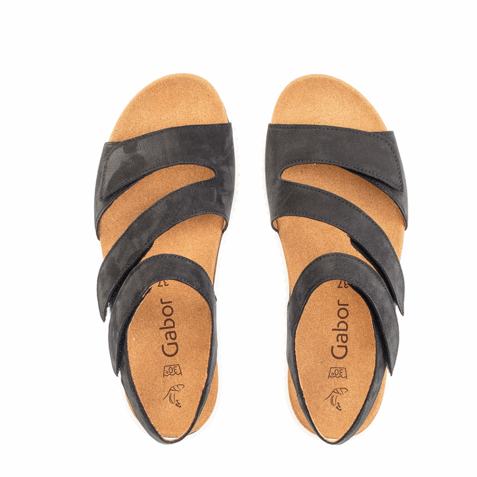 Gabour | Sandale à Bride De Cheville Bleu Nuit Exclusive